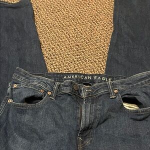 American Eagle Outfitters Dark Blue Straight Jeans
